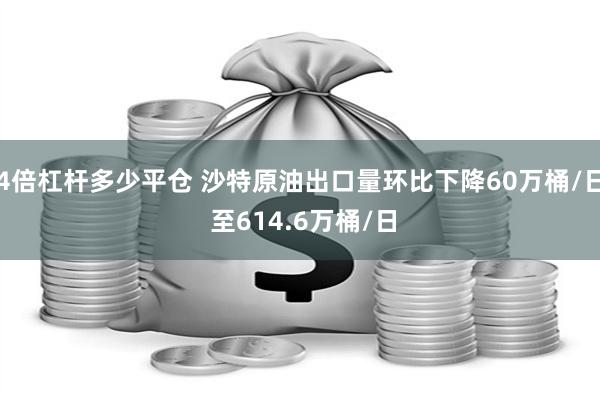 4倍杠杆多少平仓 沙特原油出口量环比下降60万桶/日 至61